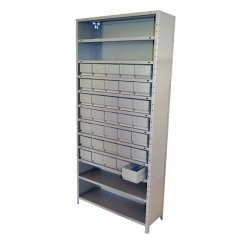 Estante Poly com gavetas e escaninhos